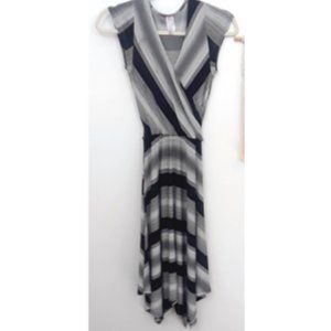 Purple Rain Black White Dress